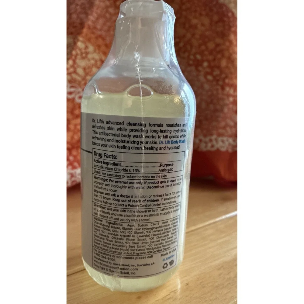 Dr. Lift Antibacterial Body Wash 8 Fl Oz Lot Of 2 Sealed
